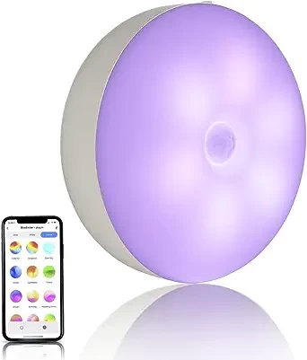 BlissLights BlissEmber - Color Changing LED Plug in Night Light, Motion Sensor, Compatible with Google Home and Alexa (1-Pack)