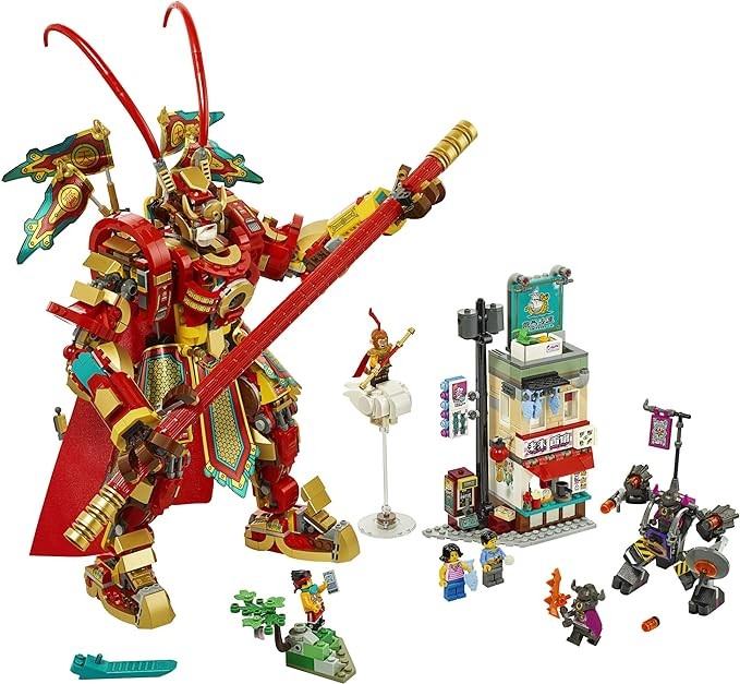 LEGO Monkie Kid: Monkey King Warrior Mech 80012 Toy Building Kit (1,629 Pieces)