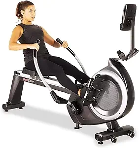 FITNESS REALITY 4000MR Magnetic Rower Rowing Machine with 15 Workout Programs