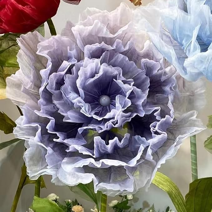 LG LOUIS GARDEN artificial flower decoration, 6.56 feet (about 1.8 meters) huge electric silk flower with light, suitable for wedding decoration, birthday party, banquet background decoration, store w