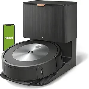 iRobot Roomba j7+ (7550) Self-Emptying Robot Vacuum – Avoids Common Obstacles Like Socks, Shoes, and Pet Waste, Empties Itself for 60 Days, Smart Mapping, Works with Alexa