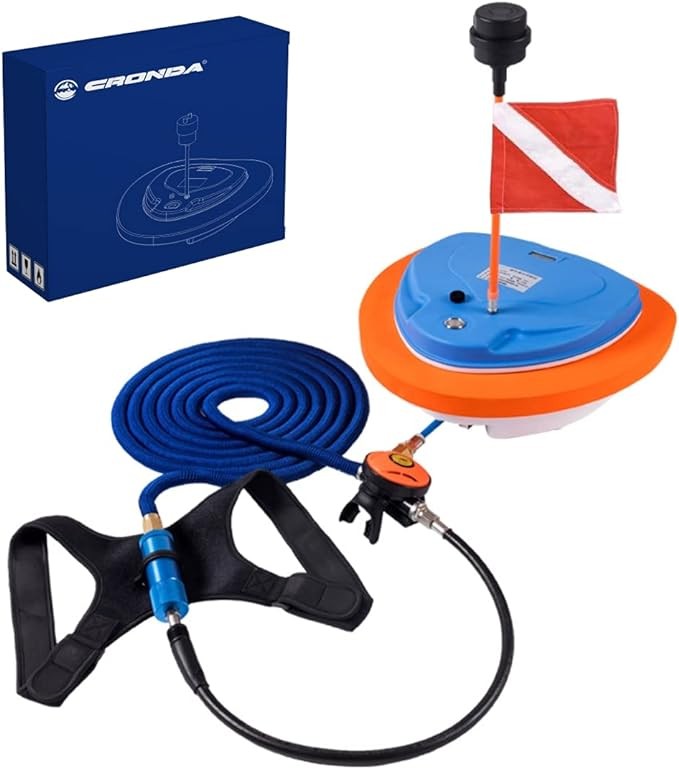 Base Upgraded Scuba Ventilator Tankless Diving System, Portable Rechargeable Scuba Diving Tank, Waterproof Air Compressor, Pool Toys Diving Toys, Tankless Diving