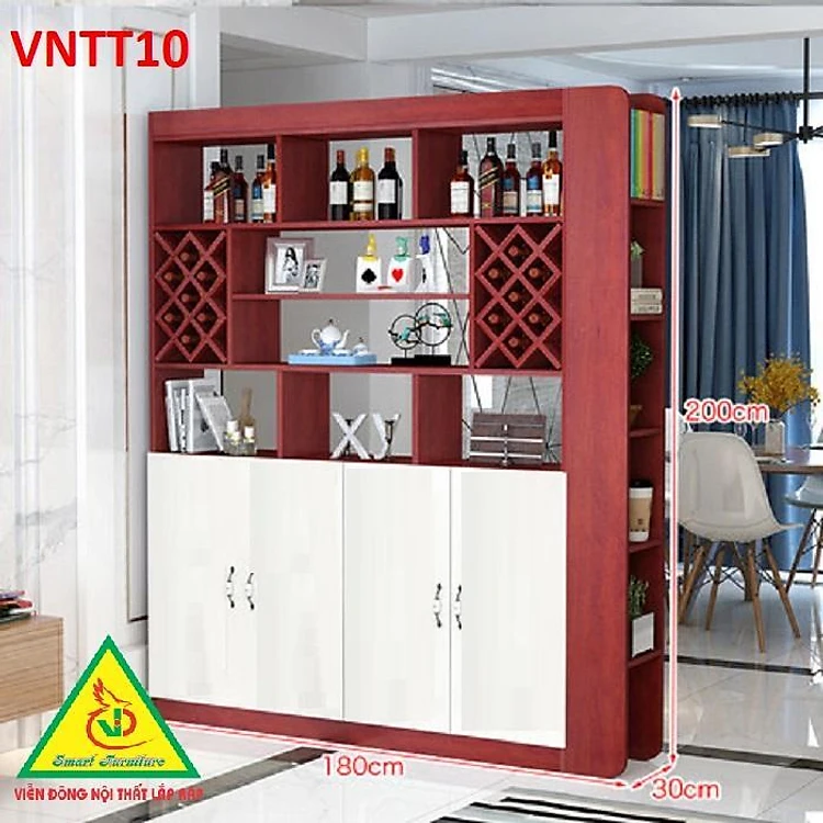 DECORATIVE SHELF CABINET AND PARTITION VNTT10 - Viendong Adv assembled furniture