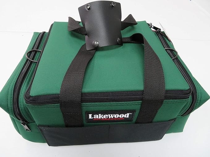 Lakewood Fishing Green Lure Caddy Tackle Box w Adjustable Hanging Lure Dividers