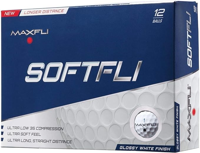 Maxfli SoftFli Gloss Golf Balls – White