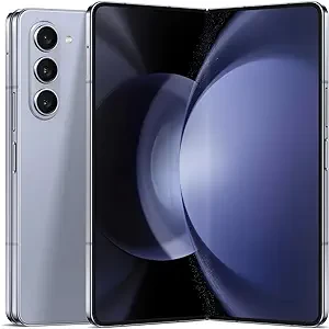 SAMSUNG Galaxy Z Fold 5 Cell Phone, Factory Unlocked Android Smartphone, 512GB, Big 7.6” Screen for Streaming, Gaming, Dual App View, One-Hand Control, Hands-Free Use, US Version, 2023, Icy Blue