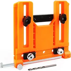 O'SKOOL Cabinet Hardware Jig Tool,Adjustable Drill Template Guide, Adjustable Punch Locator Drill, Knob and Pull Drilling Guide