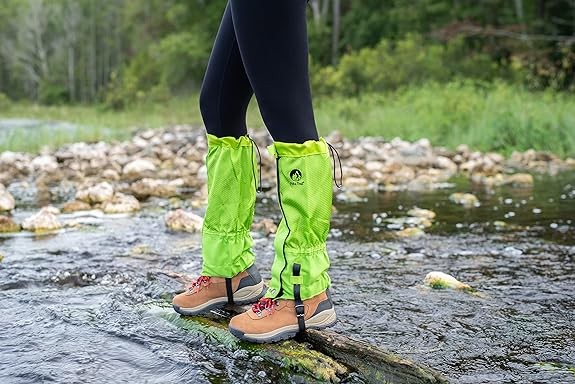 Pike Trail Leg Gaiters – Waterproof adjustable snow boot gaiters for hiking, walking, hunting, mountaineering and snowshoeing