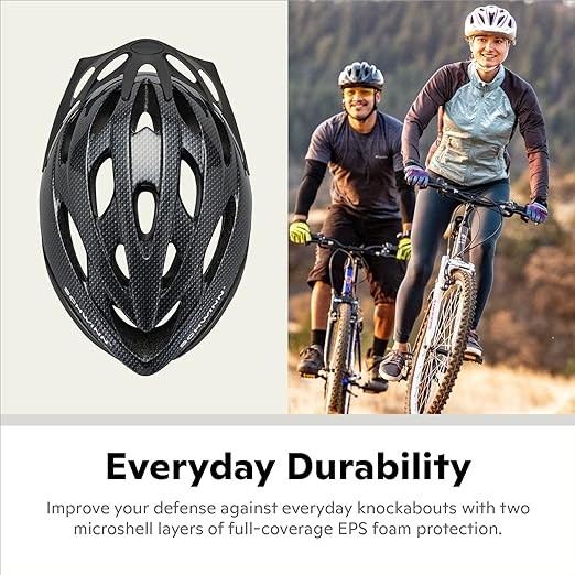 Schwinn Thrasher Adult Lightweight Bike Helmet, Dial Fit Adjustment, LED and Non-Illuminated Options, Recommended Fit 58-62cm