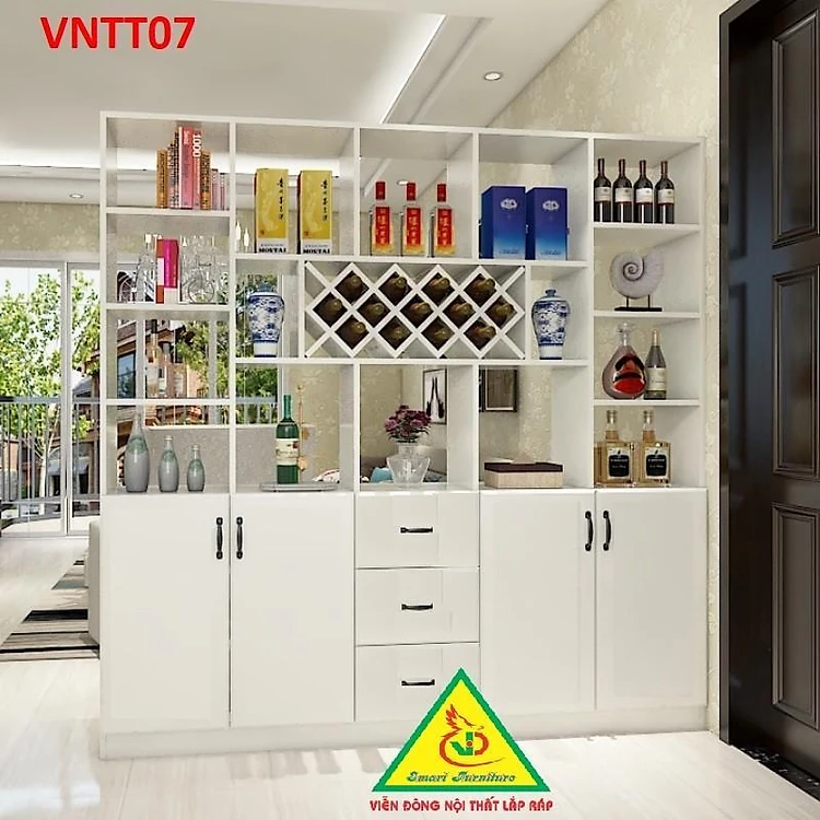 DECORATIVE SHELF CABINET AND PARTITION VNTT07B - Viendong Adv assembled furniture
