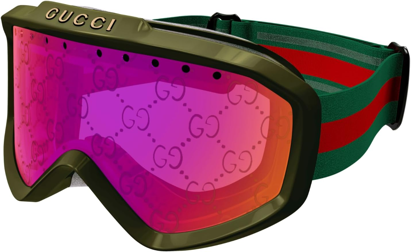 Gucci GG1210S Ski Mask Goggles + Bundle with eSHADES Luxury Eyewear Kit