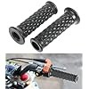 2PCS Handlebar Grips,Motorcycle Grips,Car Accessories Motorcycle Retro Comfortable Hand Handlebar,Non Slip Rubber Bar End Thruster Grip for Motocross Scooter Dirt Bike (Black)
