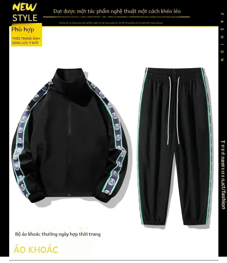 Men's Multi-Function Loose Fit 2-Piece Long Sleeve Shirt and Pants Set Autumn Winter Fashion New Arrival Collection