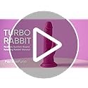 Realistic Lifelike 8.2” Silicone Rabbit Vibrator Adult Sex Toy - Wireless Turbo Female Dildo Vibrating Device - Purple Multi-Function Waterproof Vibrator - G Spot Stimulator Masturba