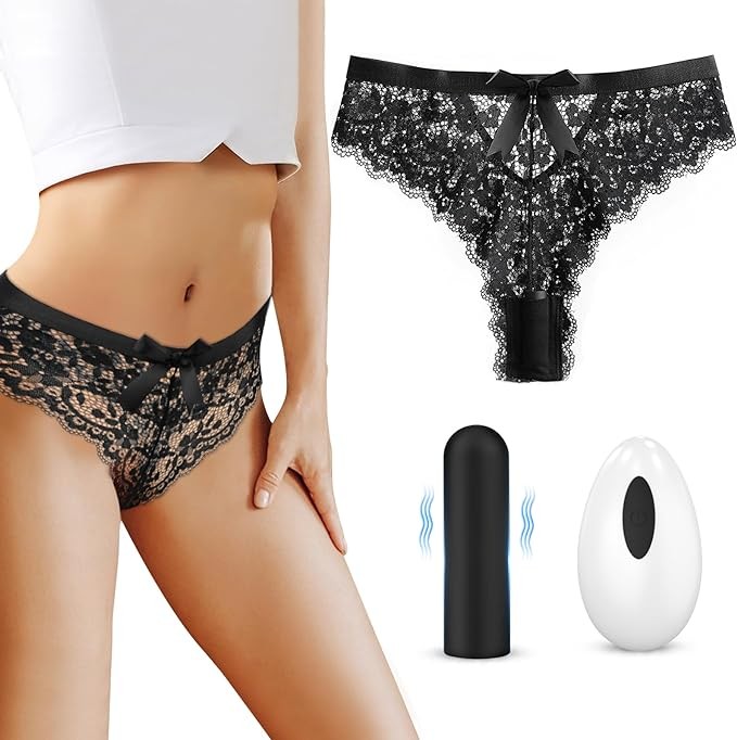 Sex Toys Remote Control Vibrator Bullet Panties - AIVSMY Mini Vibrators Wearable Panty Vibe with 10 Vibrating Modes and Adjustable Sizes- Secret Adult Toy Clitoral Stimulator for Women Couples & Games