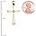Religious Jewelry by FDJ 14k Yellow Gold Solitaire Diamond Cross Beautiful Pendant