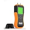 Mecurate Digital Pin Type Wood Moisture Meter with 3 Colored Indicators, Moisture Detector 2 Mode 8 Calibration Large Backlit for Wood, Wall, Firewall