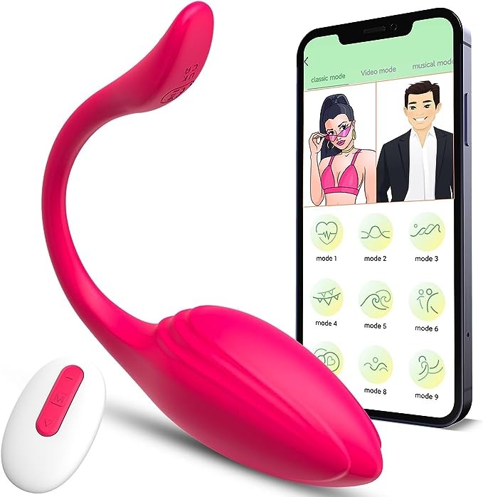 Female Sex Toys Remote Control Vibrator - Adult Toy Sex Stimulator APP Panty Wearable Anal Vagina G Spot Mini Silicone Finger Vibrators with 10 Modes, Adult Women Sex Toys & Games for Women Couples