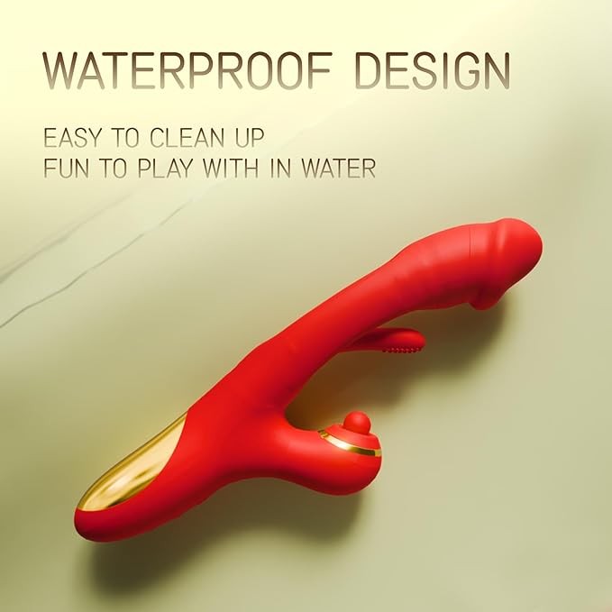 Thrusting Dildo Female Vibrator Adult Toys for Women Sex Toy, Adult Toy 3 in 1 G Spot Vibrators with 7 Tapping, 7 Vibrating & 7 Flapping Patterns Dildos, Female Sex Toys Adult Sex Toys & Games